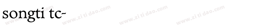 songti tc字体转换